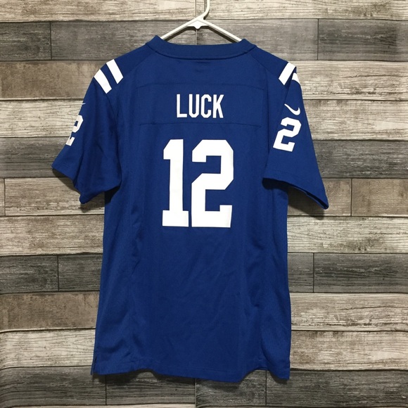 Nike On Field Indianapolis Colts Andrew Luck Football Jersey Youth XL Blue - Picture 4 of 7